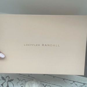 Loeffler Randall 
Camellia Pleated Bow Heels with Ankle Strap 
Pearl/Rhinestone